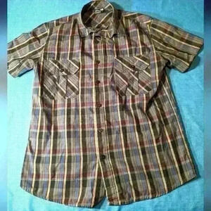 Burnside Button  Down T-Shirt - Size Small